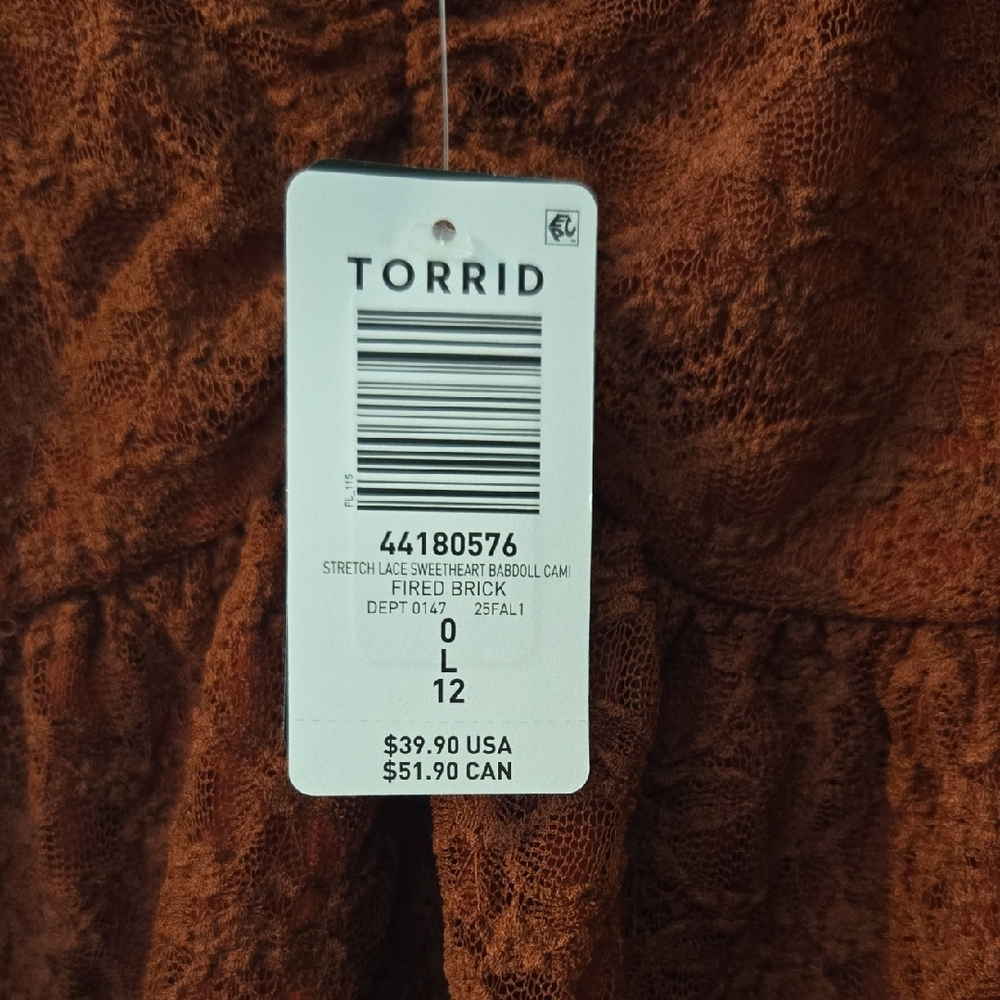 Torrid Lace Camisole in Deep Rust - Picture 5 of 5